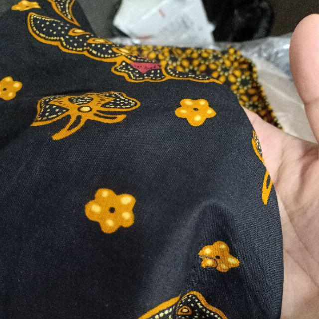 Gamis Batik Peplum Sogan