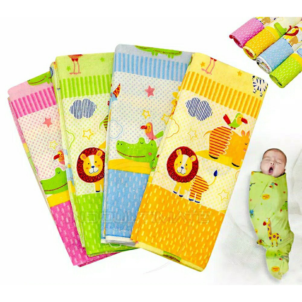 1/2 LUSIN (6 pcs) Bedong bayi ukuran TERLENGKAP dan TERMURAH