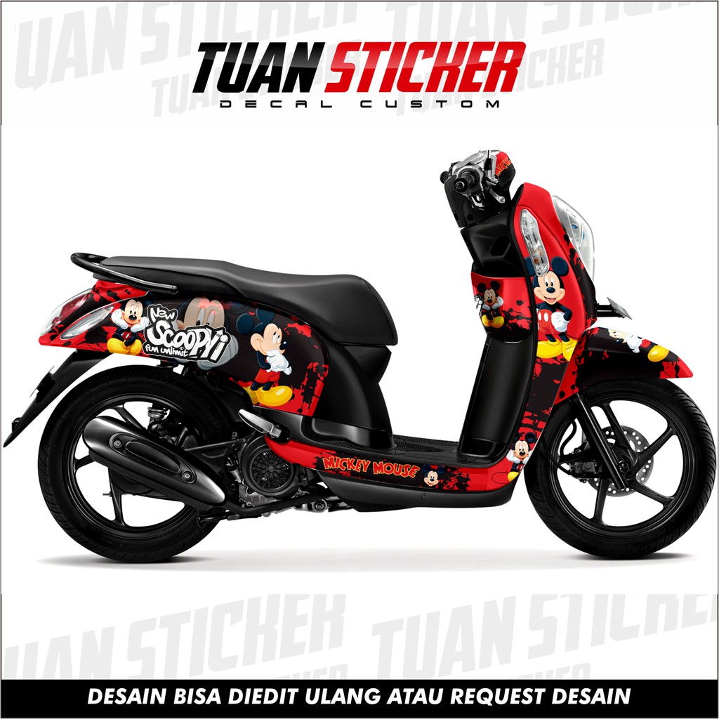 Sticker Striping Decal Scoopy FI, decal scoopy FI , cetak striping decal scoopy FI , Stiker Scoopy 9