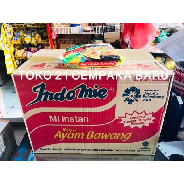 

Indomie Rasa AYAM BAWANG 1 KARTON isi 40 PCS | Mie Instan Indomi Murah Promo
