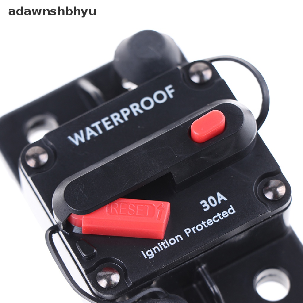 Adawnshbhyu AMP Circuit Breaker Fuse Reset 12-42V DC Mobil Perahu Auto Waterproof