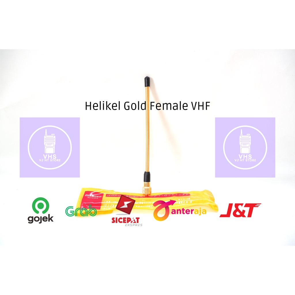 Antena HT HELIKEL / HELICAL Gold Female / ANTENA HT CINA MODEL ICOM HELIKEL