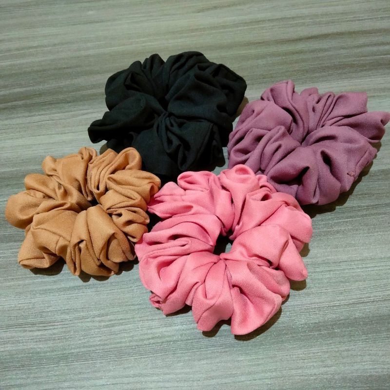 Scrunchie Kuncir Rambut Scrunchies Cepol Hijab Scrunci