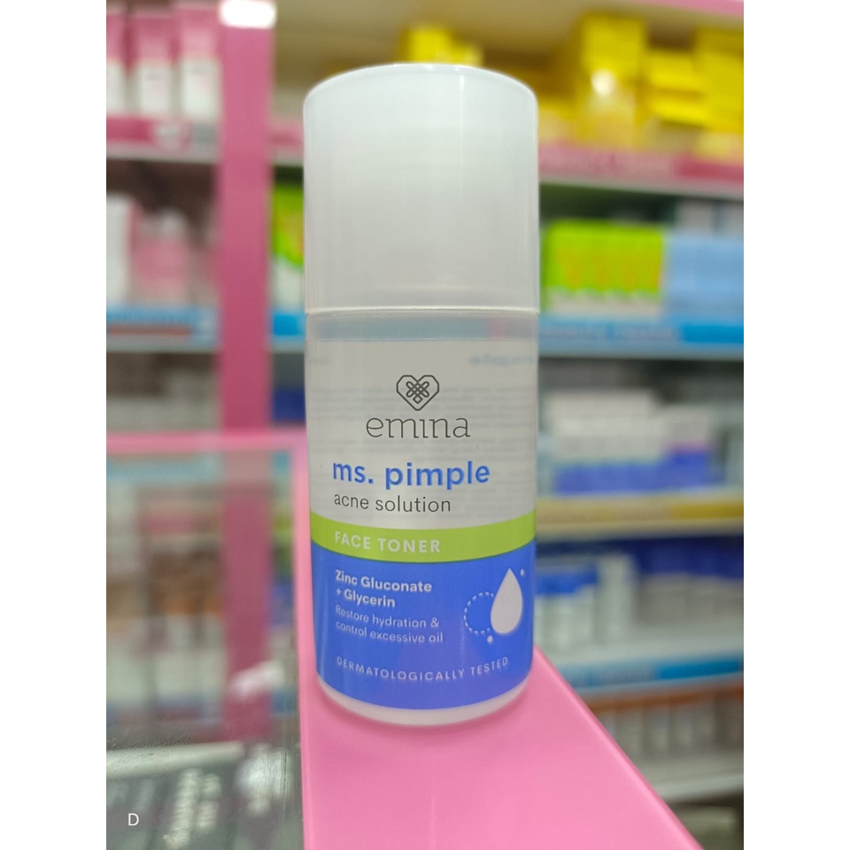 Emina Ms Pimple Acne Solution Face Toner 50 ML | Toner Wajah BY AILIN