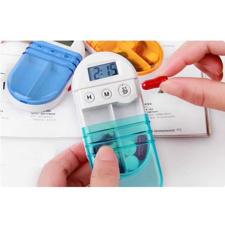 Jual Medicine Box With Electric Alarm Kotak Obat Timer Shopee Indonesia