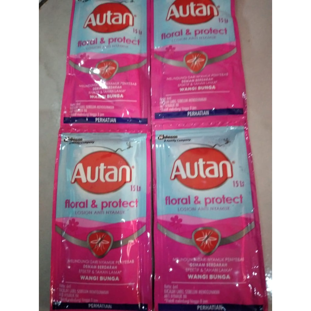 Autan Floral &amp; Protect Losion Anti Nyamuk sachet (bukan rencengan)