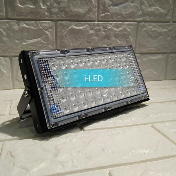 $$$$] Lampu Tembak Tipis LED 50watt IP65 Kap Sorot Lapangan Parkir Panggung