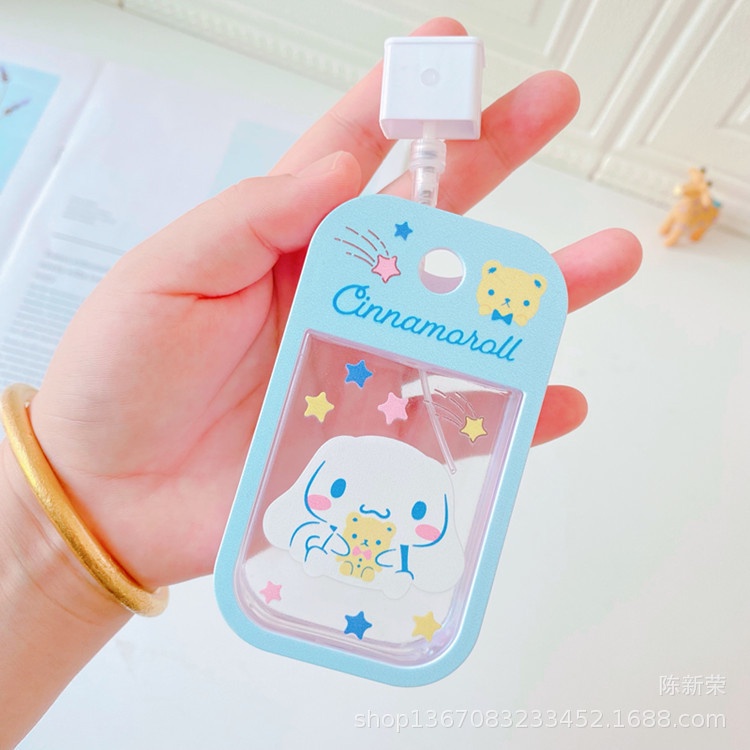 Botol Spray Kosong Portable 45ml Motif Kartun Lucu Untuk Parfum / Alkohol / Disinfektan