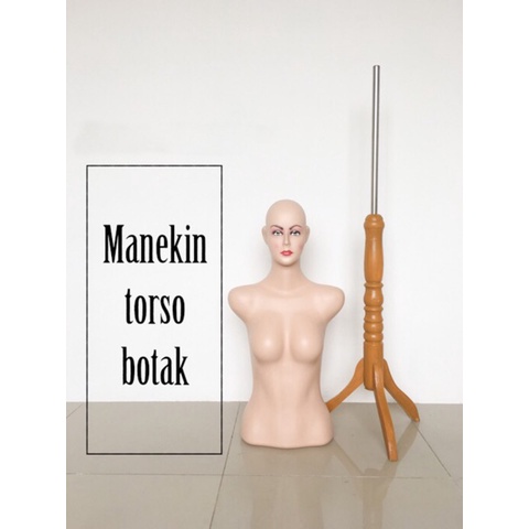 Manekin Torso Cewek Dewasa + Kaki Kayu