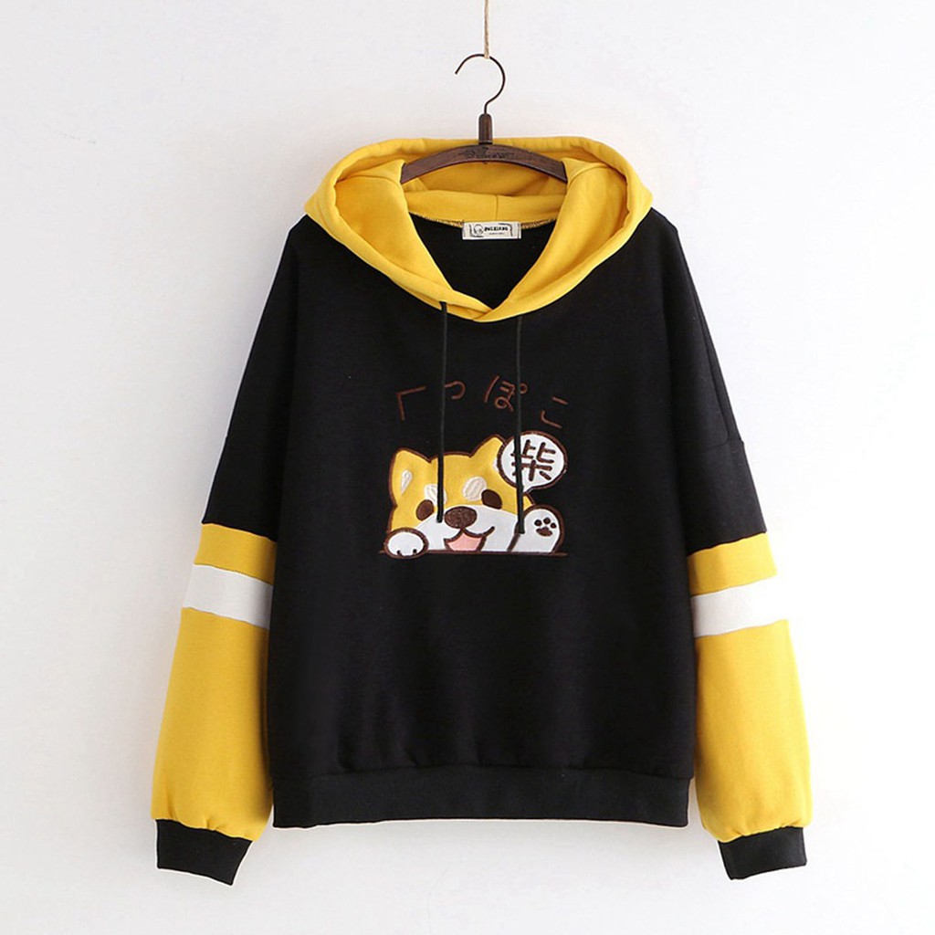 BESS - Hoodie  Murah Wanita / Hoodie Combi Luna - SHIRO