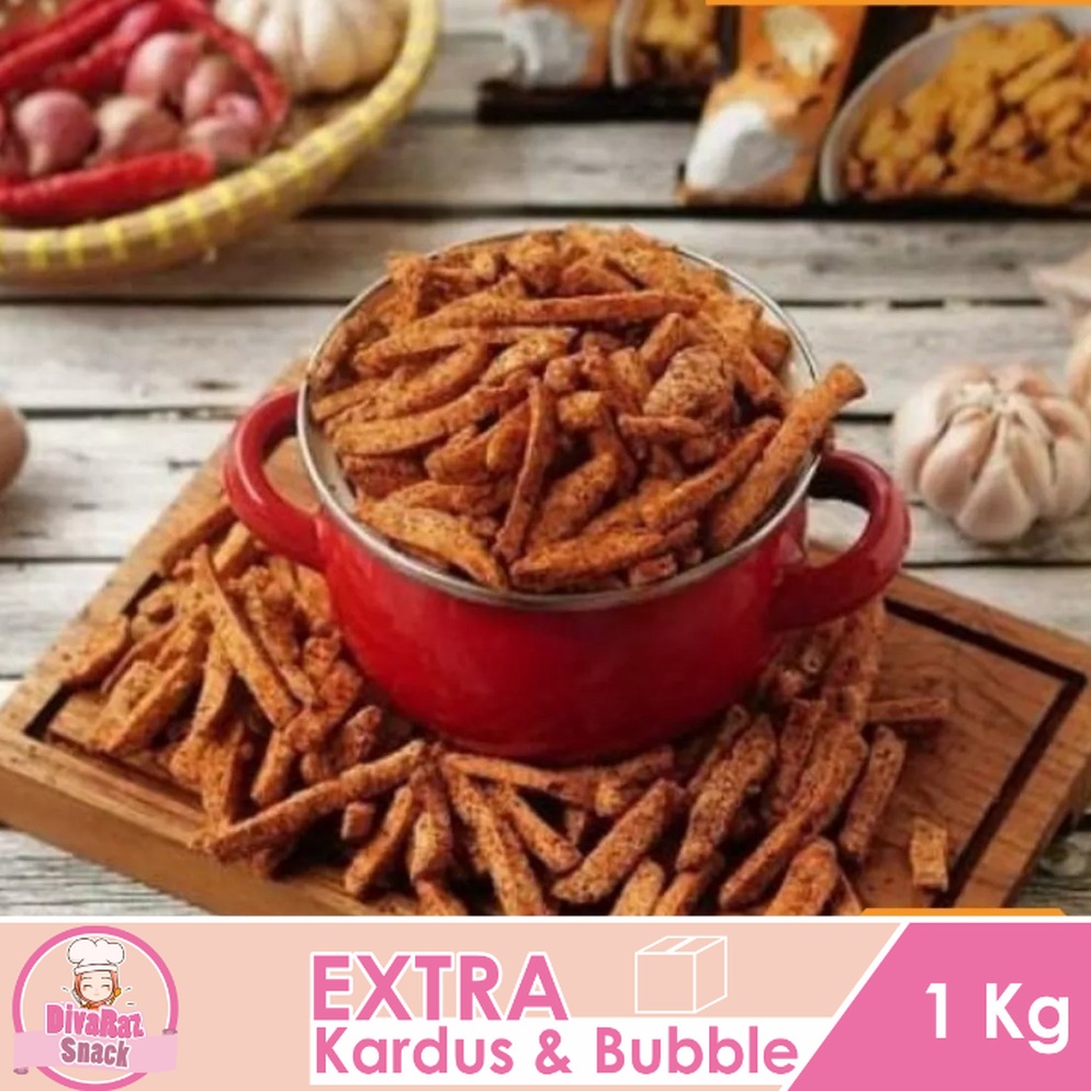 

[1Kg] Basreng Stik Pedas - Divaraz Snack makanan ringan jajanan jadul cemilan snack kiloan