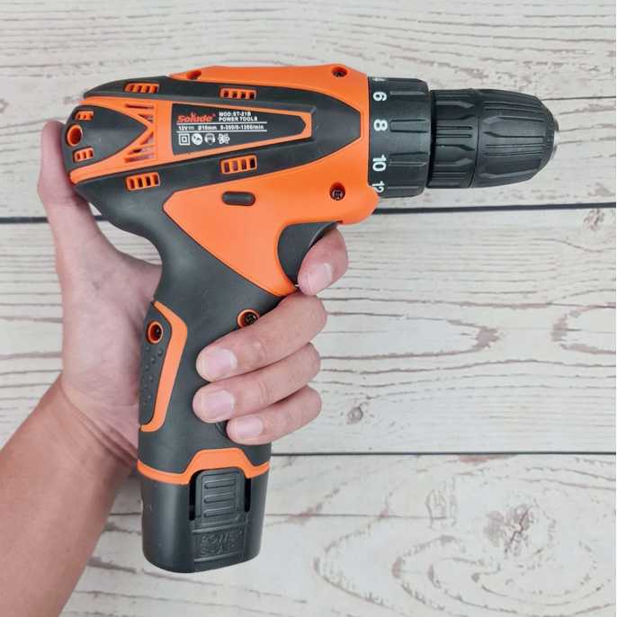 Bor Listrik Cordless Screwdriver Drill Adjustable Speed 12V