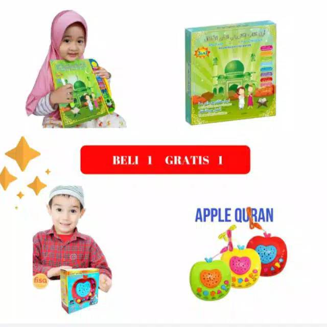 [✅COD] PAKET HEMAT USB CHANGER  MAGICBOOK 4 IN 1 + APPLE LEARNING QURAN FREE BUBBLE WRAP EBOOK + APPLE  QURAN-2
