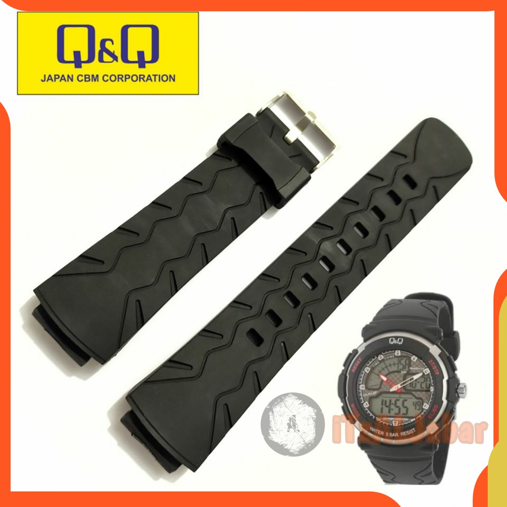 Tali jam tangan Q&amp;Q M012 Rubber strap Tali jam QQ M012