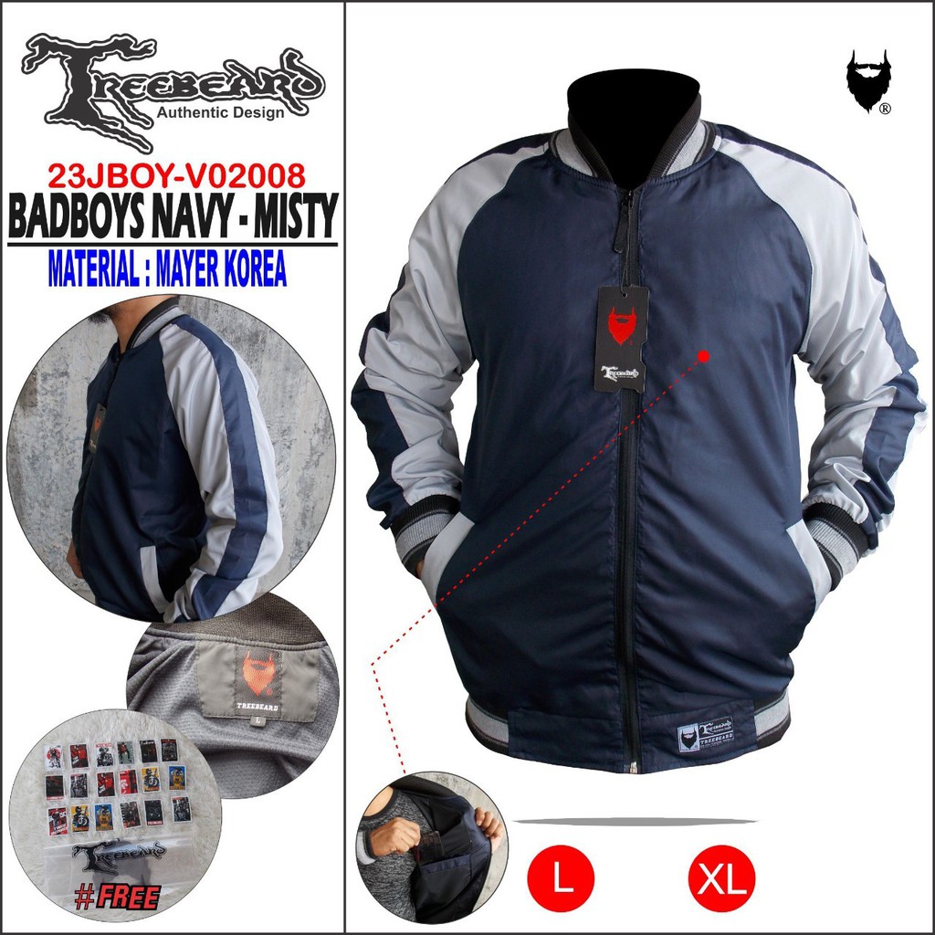 Jaket Pria Badboys Original Treebeard Terbaru