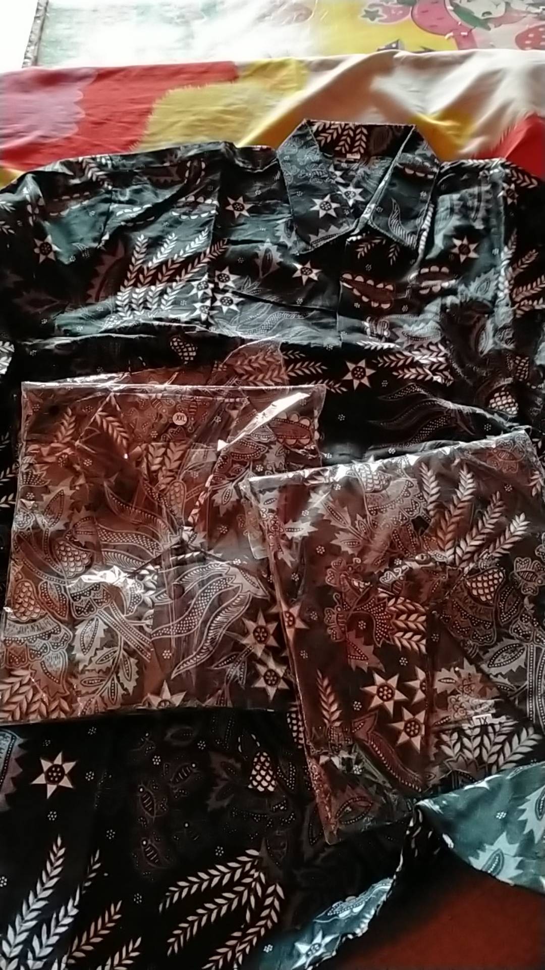 Batik Couple Keluarga Sania Ruffle Ori Ndoro Jowi Dnt Motif Manggar Abu Katun Premium M-xxl Bcp