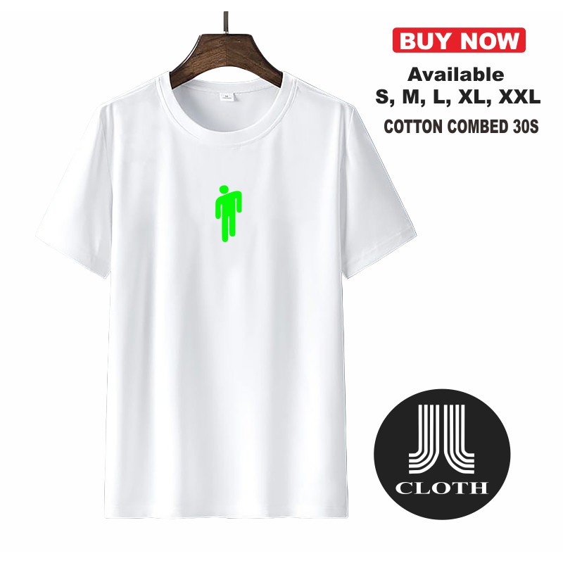 Tshirt Baju Kaos Distro BILLIE EILISH LOGO / Kaos Distro Pria Wanita