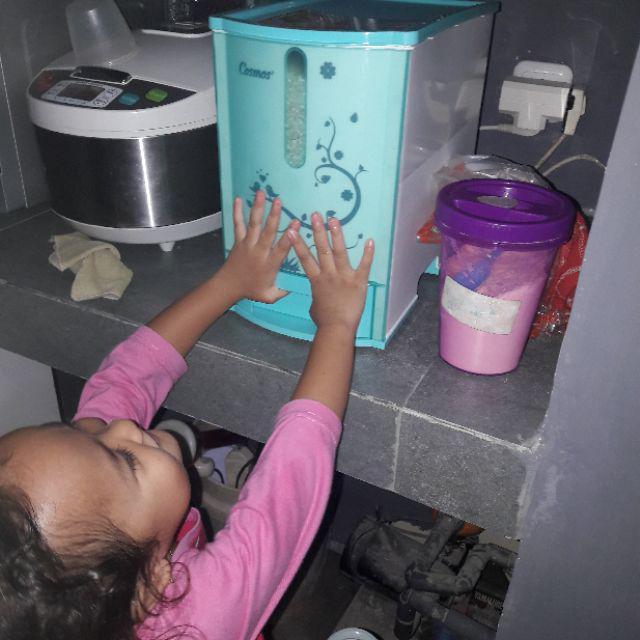 Cosmos Rice Box 7 Kg Pundi 007 Tempat Beras Mini - Biru