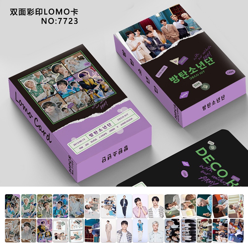 30pcs / set Kartu Pos LOMO BTS JK jimin V Genshin Impact ODDINARY