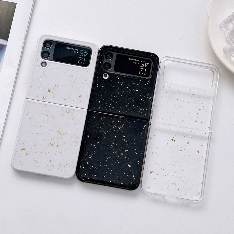 SAMSUNG Z FLIP 5 FLIP5 Z FLIP 4 ZFLIP4 FLIP4 CASE BLACK Motif Glitter Star Galaxy Readystock ZFLIP 3 READY