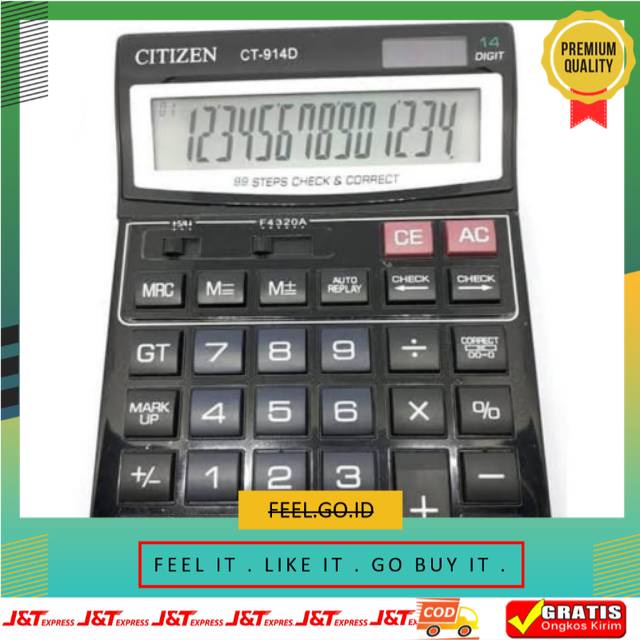 

Terbagus Termurah Kalkulator Citizen Ct 914 D 14 Digit Besar . Kalkulator Citizen 14 Digit . Kalkulator Citizen Murah