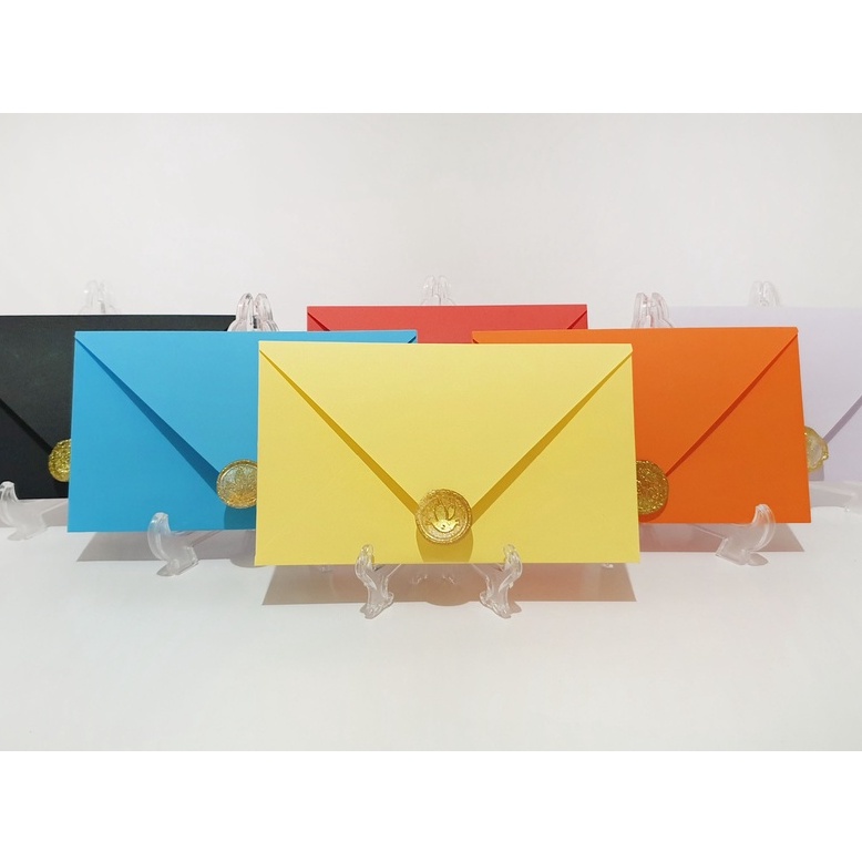 

[10 pcs] Amplop Warna Wax Seal Angpao Angpau / DIY Colored Envelope