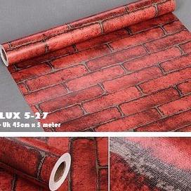 wallpaper dinding rumah stiker bata premium motif batu merah batubata