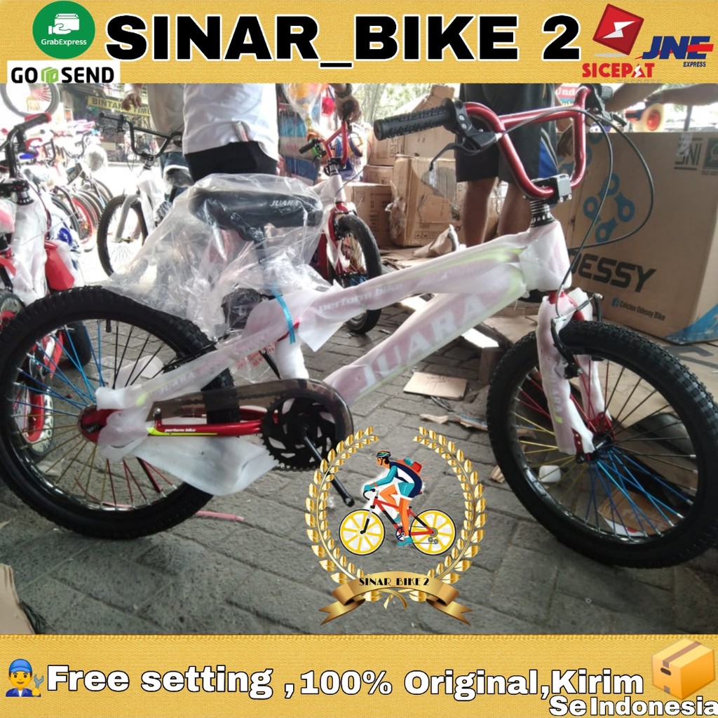 Sepeda Anak Bmx 20 Inch Juara Bike Jari Motor Ban 20 x 2.50 (Ekspedisi)