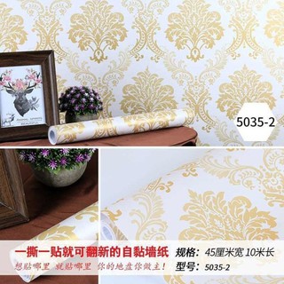 WALLPAPER DINDING Ukuran 45 cm x 10 M Motif  Tema VINTAGE 
