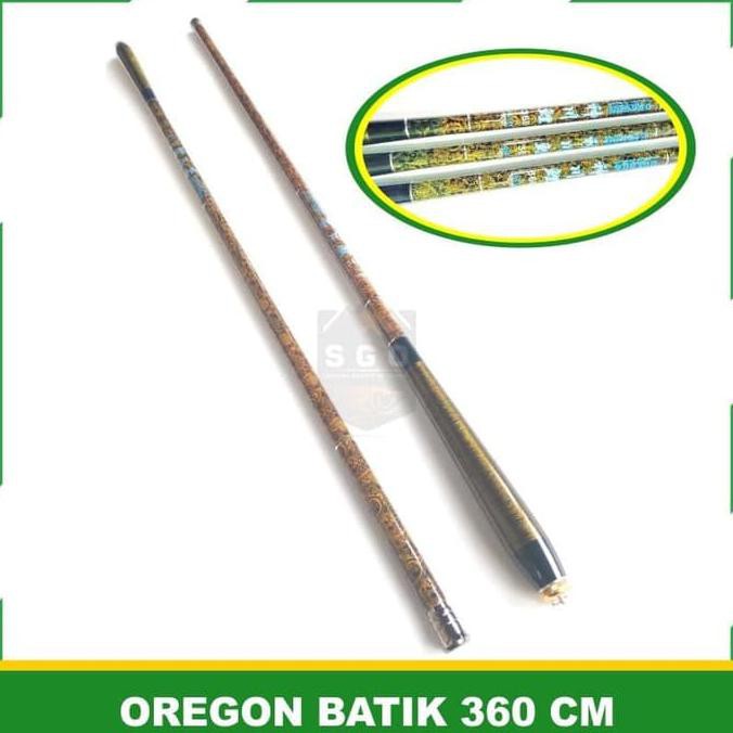 TERMURAH Joran Tegek Oregon Batik 630 Cm Carbon Drag 3 Kg Joran Pancing
