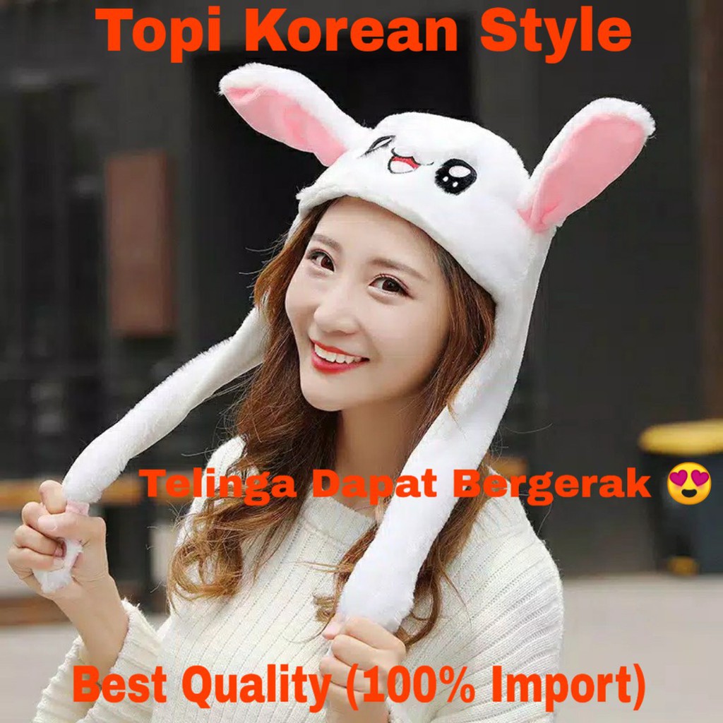 Topi Kelinci Super Cute (Korean Style)