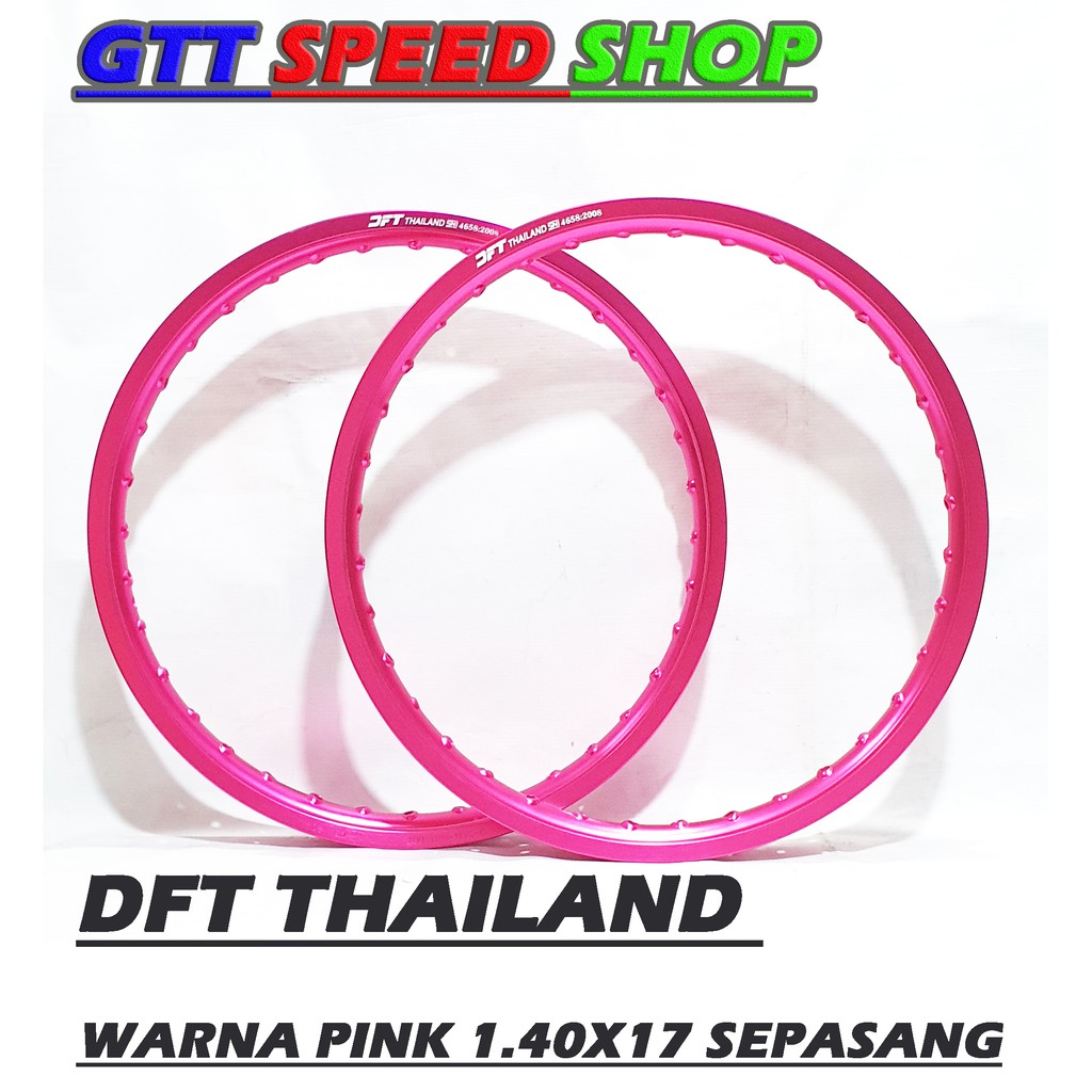 DFT WM WARNA PINK UKURAN RATA 1.40X17 DEPAN BELAKANG (MADE IN THAILAND)