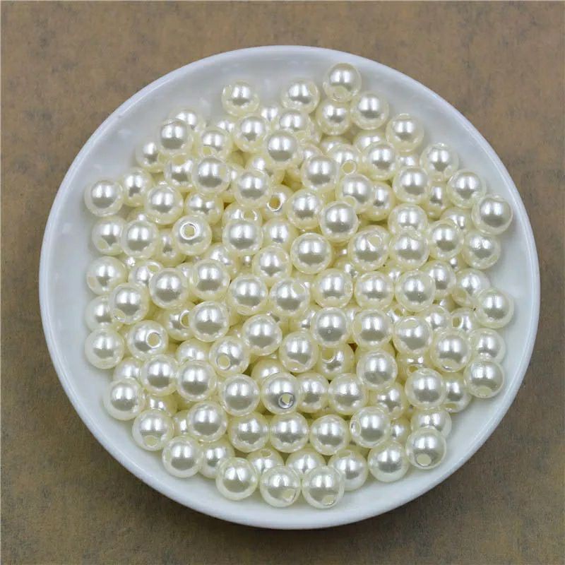 Mutiara Sintetis Mutsin 4mm 6mm Mutiara Berat Bahan Kerajinan Craft dan DIY