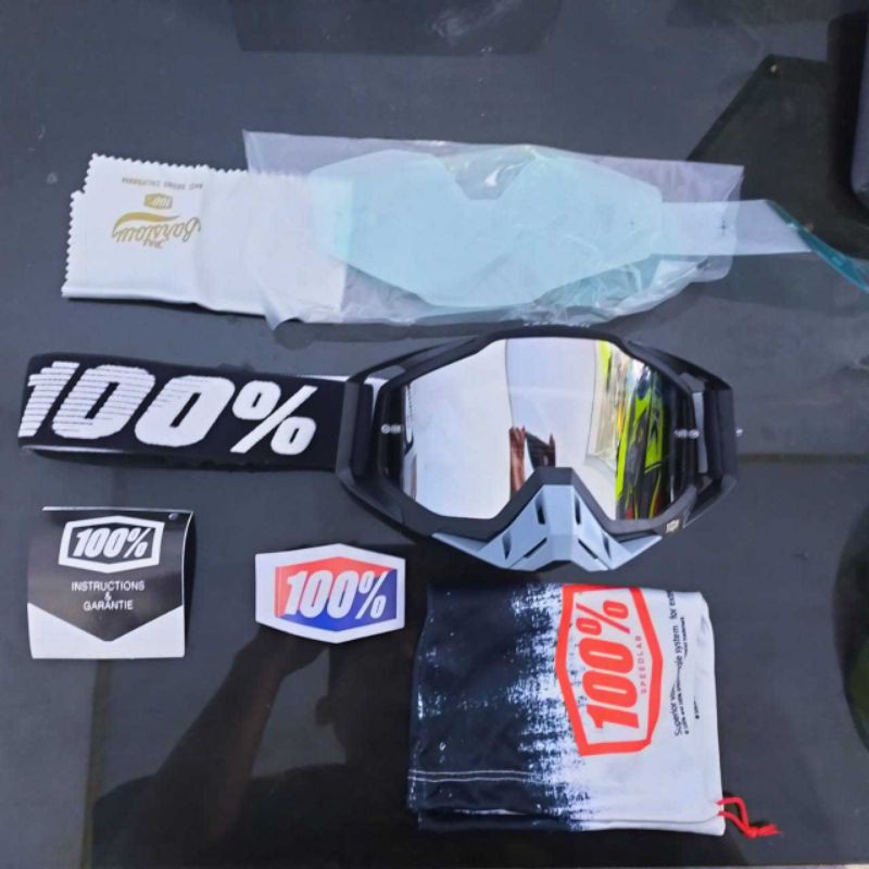 Goggle Kacamata Helm Cross Trail 100 Persen