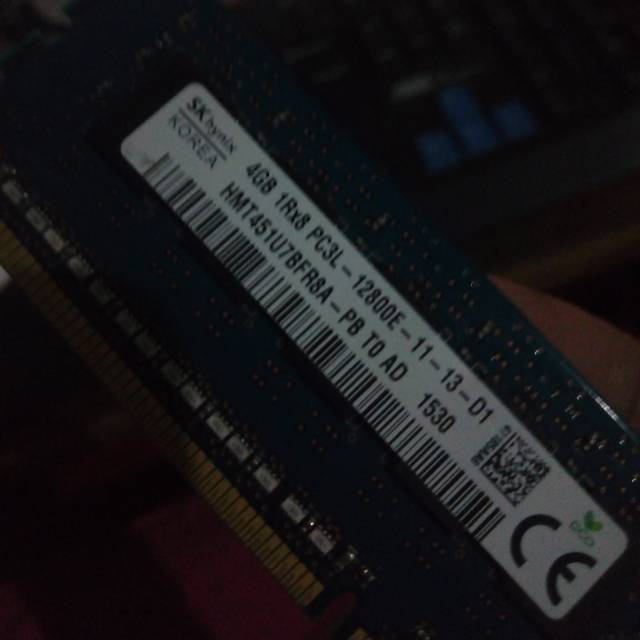 Ram CPU 4Gb 1Rx8 PC3L 2nd