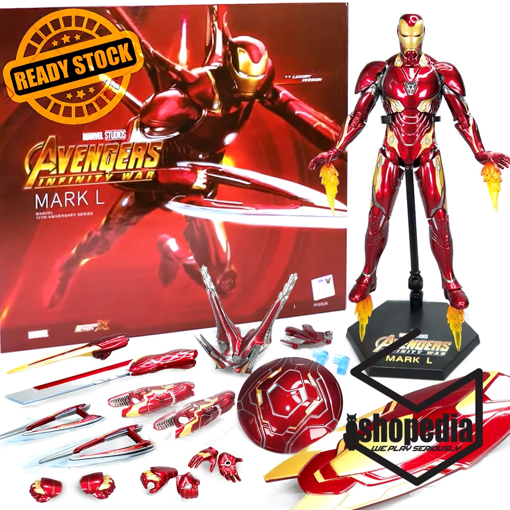 Action Figure Original ZD Toys Iron Man MARK L MK-50 Luxury Version Deluxe Edition Ironman Marvel Av