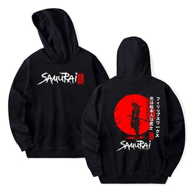 Jaket hoodie jumper pria anime ONI SAMURAI JEPANG MOON - JAPAN ART 100% cotton fleece / Sweater Pria Sunmori Japanese Sweater Hoodie Fleece Jumper Switer Model Jepang Terbaru /