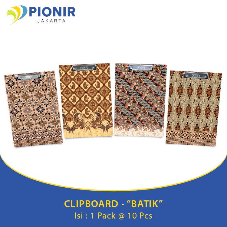 

CLIPBOARD - "BATIK" (1 PACK = 10 PCS)