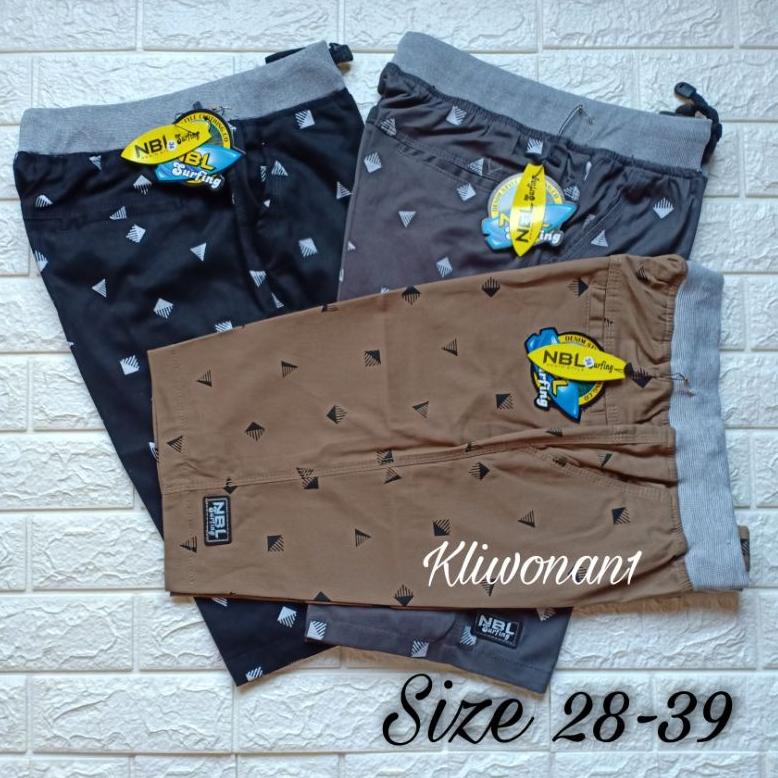 "BJM.01Jl22ᴸ" CELANA PENDEK CHINO MOTIF NBL