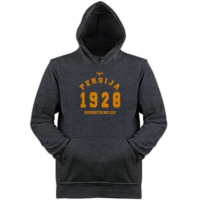 He246 Jaket Hoodie Sweater Jumper Persija Aye 1928 Gue Betawi Jakmania