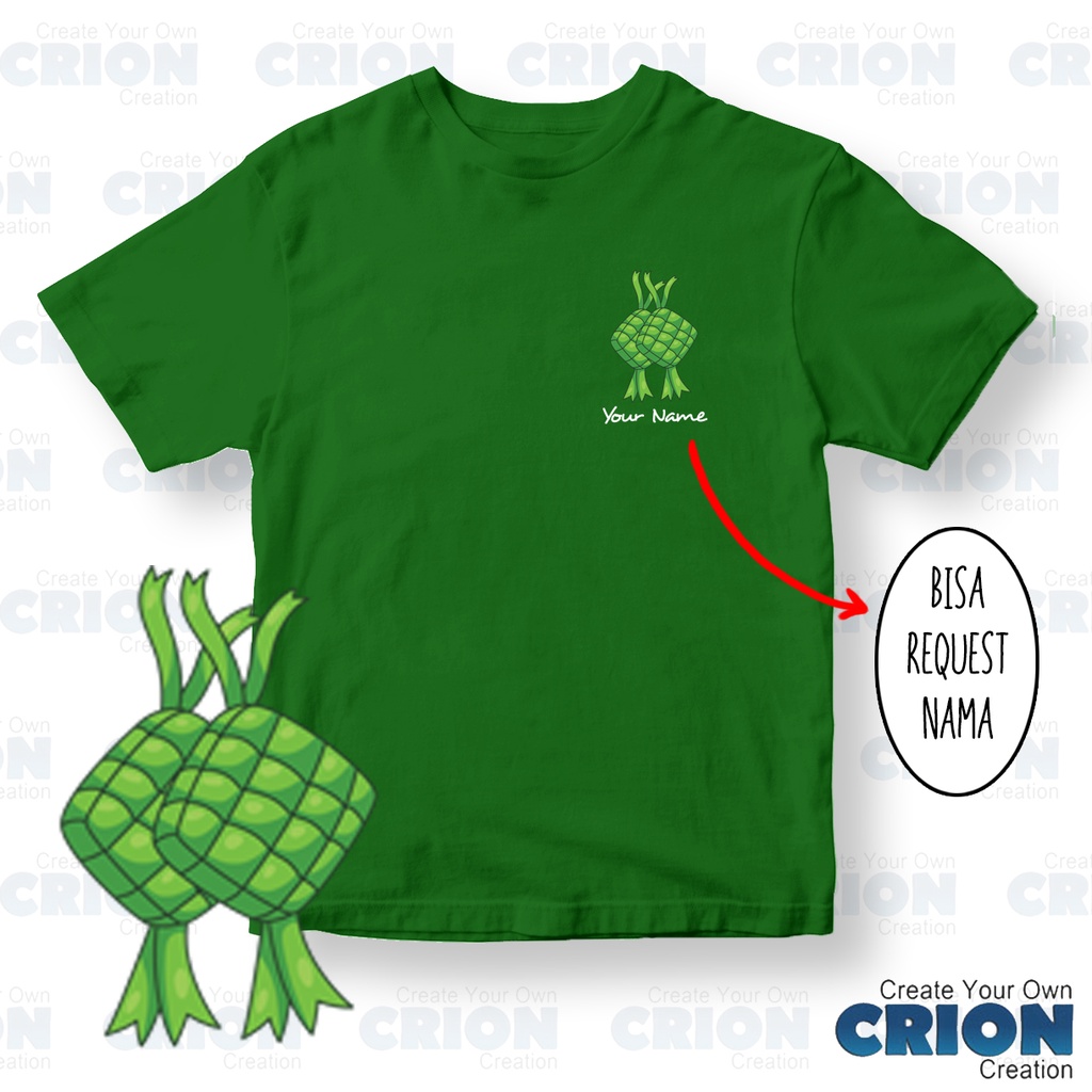 Kaos Edisi lebaran / Ramadhan - bisa custom nama - By Crion