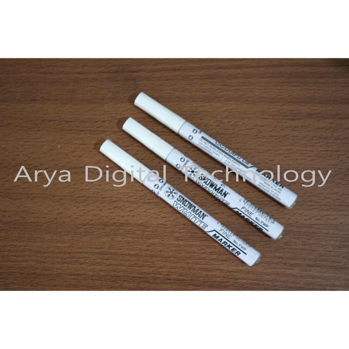 

Spidol Putih Permanent White Paint Marker FWP-12 Snowman Bagus Original
