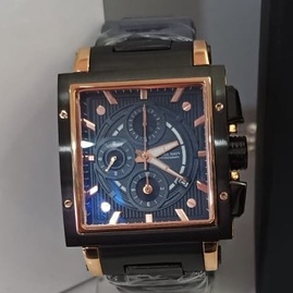 Jam Tangan Pria Swiss Navy 6835 SN 6835 Black Rose Gold ORIGINAL