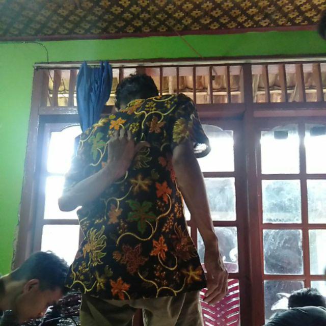 Bswart Batik Hrb026 Kenongo Hem Pendek Padi Pekalongan M L Xl Batik Pria Murah Modern Grosir