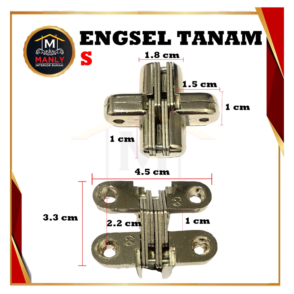 Engsel meja lipat / engsel Tanam/ Engsel Deer Tanam CHROME Cross Hinge Pintu Lemari Meja Lipat Tanan