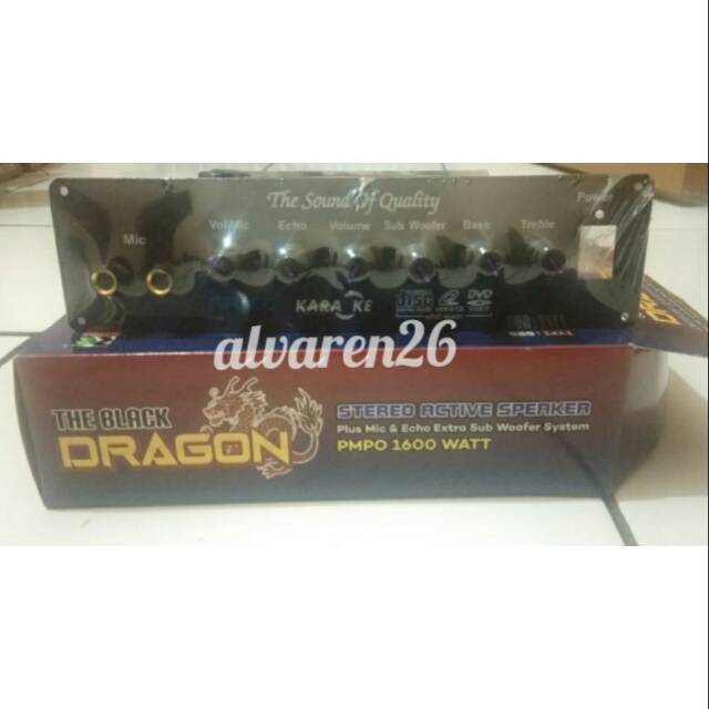 Kit Power Amplifier Speaker Aktif Stereo Karaoke Plus Echo The Black Dragon