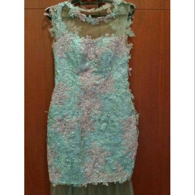 Gaun pesta silver pink