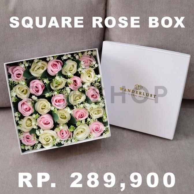 

[COD] PREMIUM BOX BUNGA MAWAR ARTIFISIAL FLOWER ROSE PALSU WARNA PUTIH [COD]