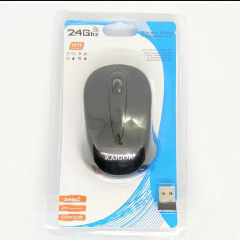 MOUSE WIRELESS RAIGOR RR 02 BERIKUT BATERAI