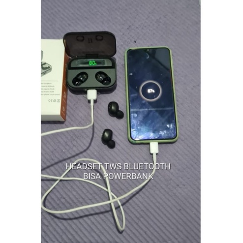 J407 HEADSET TWS BLUETOOTH POWERBANK LED DIGITAL BLUETOOTH TWS POWER BANK PB WIRELESS EARPHONE STEREO SPORT DOBEL BAS DOUBLE BASS MP3 MUSIC AUDIO HEADPHONE HANDFREE BT EARPHONE LIPAT BLUETOOT BLUETOT MUSIK SOUND NELPON CAS CHARGE HEADSET EAEPHONE WIRELESS